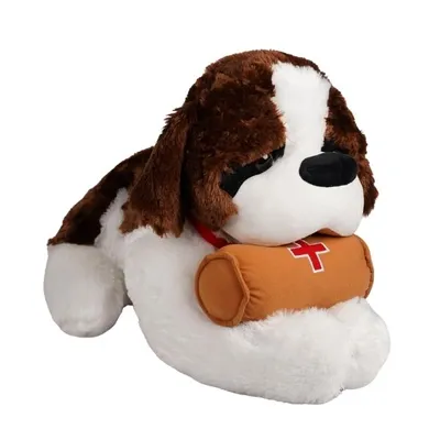 Produktbild von Großer Bernardiner XXL Rettungshund 85cm Kuscheltier Hund mit Fass