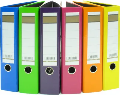 Produktbild von 6x Aktenordner / DIN A4 / 75mm breit / 6 verschiedene Farben