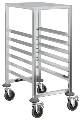 Produktbild von vidaXL Tablettwagen mit 6 GN-Behältern 39x55x87 cm Edelstahl