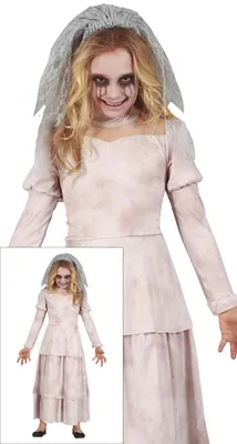 Immagine prodotto di Velo da fantasma per Halloween per bambini fantasma matrimonio festa spettrale avventura horror notte, taglia: 140/146 colore: bianco
