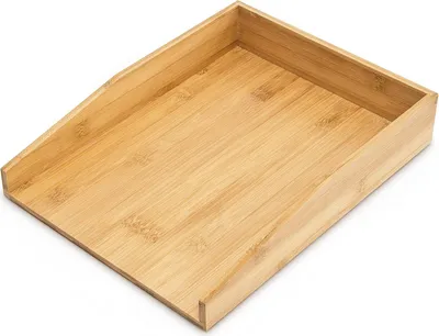 Produktbild von Famanu Briefablage für A4 Papier - stapelbar - Natur - ca. 6 x 25 x 34 cm