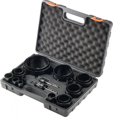 Produktbild von 18-teiliges Lochsäge-Set – Bimetall – 38 mm Schnitttiefe – Für Holz, Kunststoff, Metall & Mehr