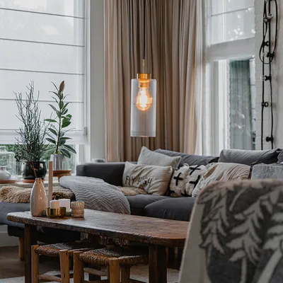 Produktbild von QAZQA - Art Deco Art-Deco-Hängelampe I Pendellampe I Pendelleuchte Gold I Messing mit Glas - Laura I Wohnzimmer I Schlafzimmer - Rund I Länglich - LED geeignet E27