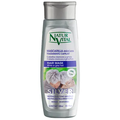 Obrázek produktu pro NaturVital Maska na vlasy neutralizující žluté a oranžové tóny, 300ml