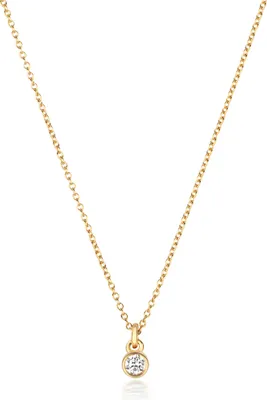 Image de Pendentif et chaîne Femme Or 750/1000 et Diamant Brillant 0.05 Carat H - SI2 - 46cm*3mm; TRS3474818KY