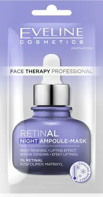 Immagine prodotto di Eveline Cosmetics Face Therapy Professional Ampoule-Mask Kremowa maseczka do twarzy Retinal, 8 ml