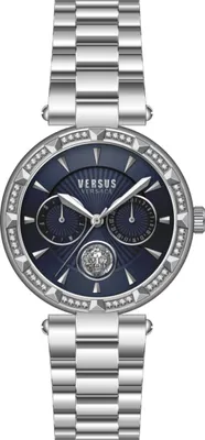 Produktbild von Versus by Versace Damen Uhr Armbanduhr Multifunktion Crystal Sertie VSPOS3921