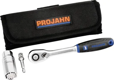 Zdjęcie produktu dla Zestaw uniwersalnych kluczy nasadowych Projahn 3/8" 3 szt