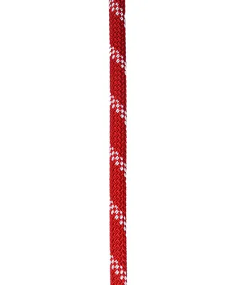 Statikseil "Static Low Stretch 105mm" von Edelrid in rot mit weißen Streifen.