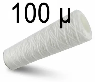 Produktbild von 20' (Zoll) Sediment Wasserfilter gewickelt - Slim - 100 µm - aus Polypropylen
