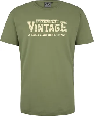 Produktbild von Übergrößen T-Shirt Vintage beige AHORN SPORTSWEAR Moss Green 5XL