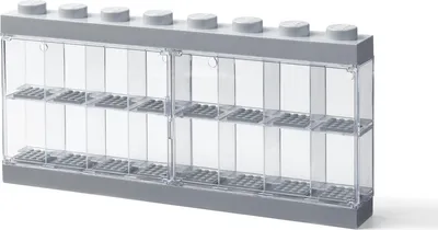Obrázek produktu pro LEGO® sběratelská skříňka na 16 minifigurek - šedá