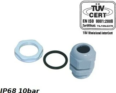 Produktbild von PG48 Kabelverschraubung 34-44mm IP68 10bar Grau PROFI 34.48 E-P
