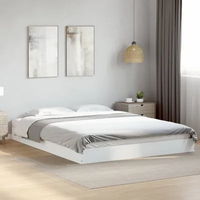 Produktbild von "im Sonderangebot"Bettgestell - CLORIS - Doppelbett - Robust und langlebig - ohne Matratze Weiß 160x200 cm - Einfache Montage - Holzwerkstoff - NeuMöbel3814665