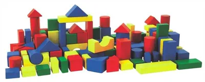 Produktbild von Eichhorn/Heros Bunte Holzbausteine Baby; 100050401