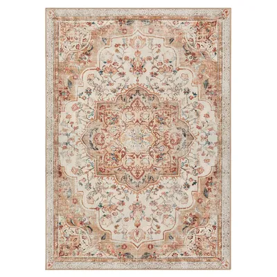 Produktbild von Songmics Wohnzimmerteppich Rutschfest Vintage Beige 120 x 170 cm