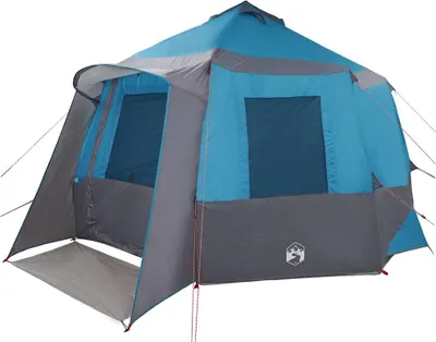 Obrázok produktu pre vidaXL Stanová kabína pre 12 osôb, modrá a sivá, 405 x 405 x 273 cm