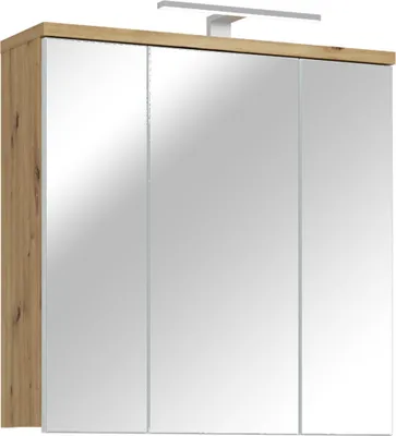 Produktbild von Bad-Spiegelschrank 3-trg VERIS von Forte Weiß / Artisan Oak | 1