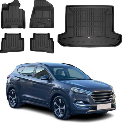 Produktbild von OMAC Fußmatten & Kofferraumwanne Set für Hyundai Tucson 2015-2020 Gummi 5x