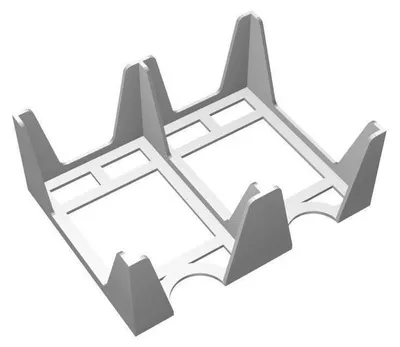Produktbild von Kartenhalter für Spielkarten Standard European Board Game Size, 2 Fächer