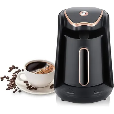 Türkische Kaffeemaschine,Elektrische Türkische Kaffeemaschine,600 W,300ml,4 Tassen, mit Anti Überlauf Anti Trockenverbrennung