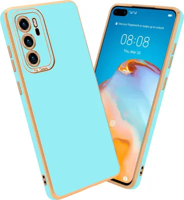 Obrázek produktu pro Cadorabo Case for Huawei P40 Protective Case in Turquoise Case Kryt na mobilní telefon TPU Camera Protection