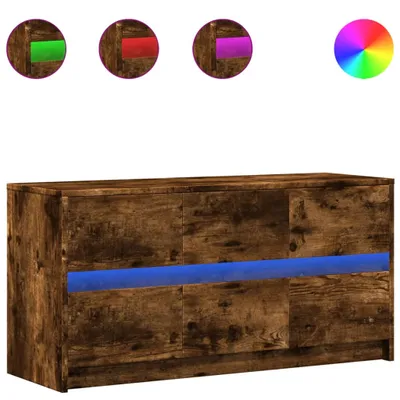 Immagine prodotto di Mobile TV con illuminazione LED rovere fumé 100x34x50 cm