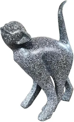Produktbild von Design Figur Affe Deko Statue Skulptur Abstrakt designer Loft Silber Skulpturen