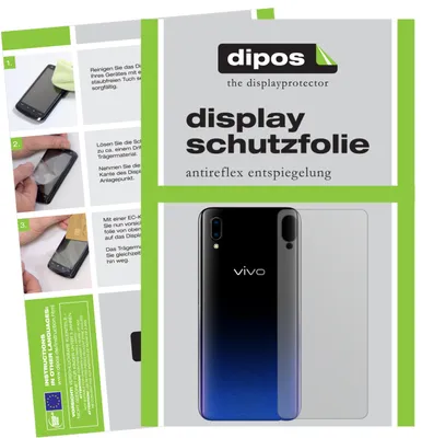 Produktbild von 2x Schutzfolie für Vivo Y91i Rückseite matt Displayschutzfolie Display Schutz