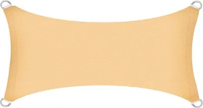 Produktbild von Sonnenschutzsegel Schattenspender Sonnensegel 4 x 6 m HDPE beige Rechteck Segel