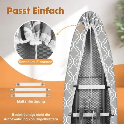 Productafbeelding van Omgoods - Strijkplankhoes 120 x 40 cm met Strijkdoek
