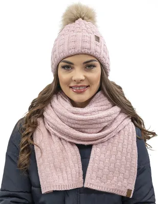 Productafbeelding van VIVISENCE: Trendy wollen wintermuts voor dames, met een zachte fleecevoering
