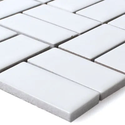 Produktbild von Mosaikfliesen Keramik Cristianos Weiss Matt