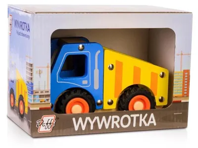 Produktbild von Holzkipper für Kinder mit Gummireifen
