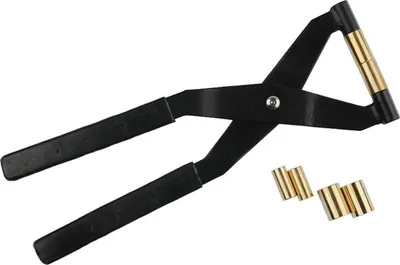 Produktbild von Angelzange für Köderbälle, 20 cm lang, mit 3 Rollensätzen für 6, 8, 10 mm