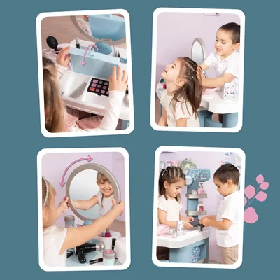 Produktbild von Make-up Tisch Für Kinder - Spielzeug Schminktisch Für Mädchen - Fantasievolles Design Für Kreative Spielerlebnisse