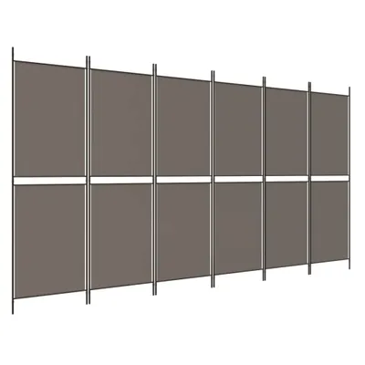 Zdjęcie produktu dla Parawan 6-Panelowy, Antracytowy, 300X220 Cm, Tkanina Lumarko!