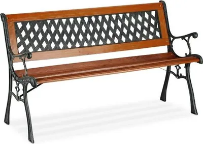 Image de Banc de jardin en bois et fonte