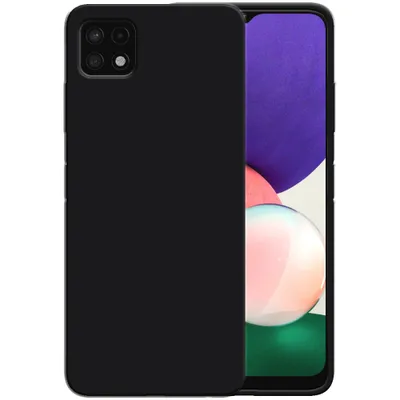 Produktbild von Smartphonica Silikonhülle für Samsung Galaxy A22 5G Hülle mit weicher Innenseite - Schwarz