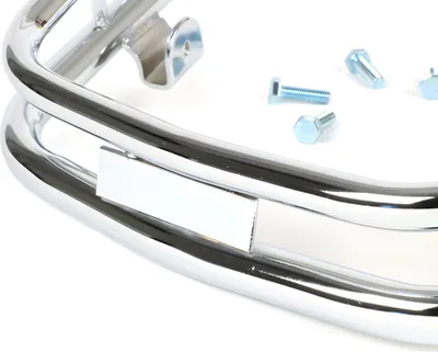 Zdjęcie produktu dla Zderzak przedni Moto Nostra z podwójną rurą Vespa PX80, PX125, PX150, PX200 czarny