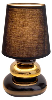 Zdjęcie produktu dla Lampa stołowa do salonu lampa stołowa do sypialni tkanina ceramiczna czarna 3045358