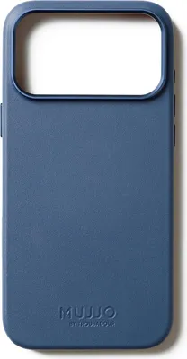 Immagine prodotto di Custodia per iPhone 17 Pro Max, Mujjo Custodia in pelle per MagSafe, Blu