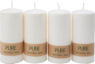 Obrázok produktu pre Sviečka "Pure Natural Wax", Ø 6 x 13 cm Prírodná