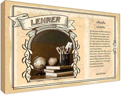 Produktbild von vianmo Holzschild 20x30 cm Lehrer Beruf Arbeit