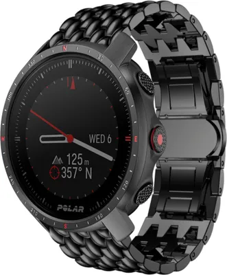Produktbild von Strap-it Polar Grit X Pro Stahl-Drachenarmband (Schwarz)