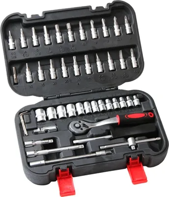 Produktbild von KRAFTMANN 2142 Steckschlüsselsatz, 6,3 (1/4), 46-tlg.