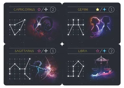 Productafbeelding van Uitbreiding "Ontdekker van de Nachthemel" - Zodiakkaarten - Lucrum Games