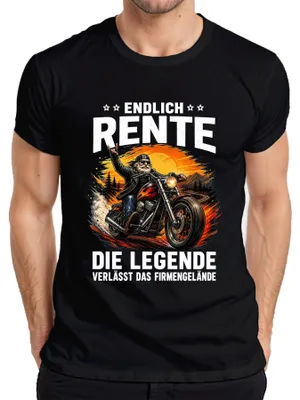 Immagine prodotto di Finalmente la pensione. T-shirt "La leggenda lascia il suo messaggio", colore nero, taglia 3XL