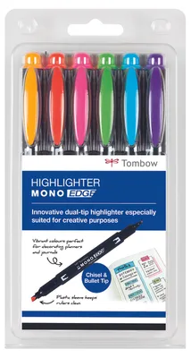 Produktbild von Tombow Highlighter Mono Edge Set - Textmarker 6 Farben