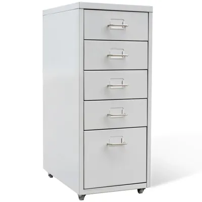Produktbild von Möbel Registerschrank mit 5 Schubladen Grau 68,5 cm Stahl - Aktenschränke 20122